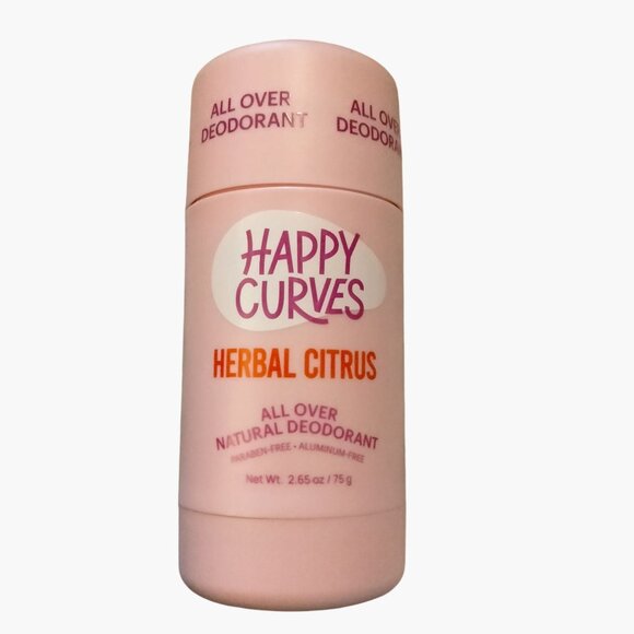 Happy Curves Herbal Citrus All Over Natural Deodorant Vegan Aluminum Free - Picture 1 of 3